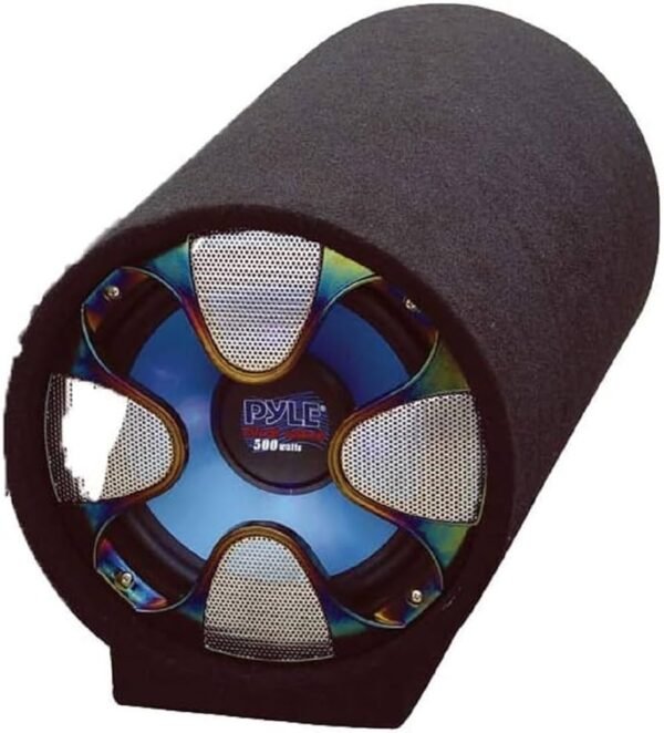 61qp33WdljL._AC_UF894,1000_QL80_ Pyle 8-Inch Carpeted Subwoofer Tube Speaker 250 Watt High Powered Car Audio Sound Component Speaker Enclosure System