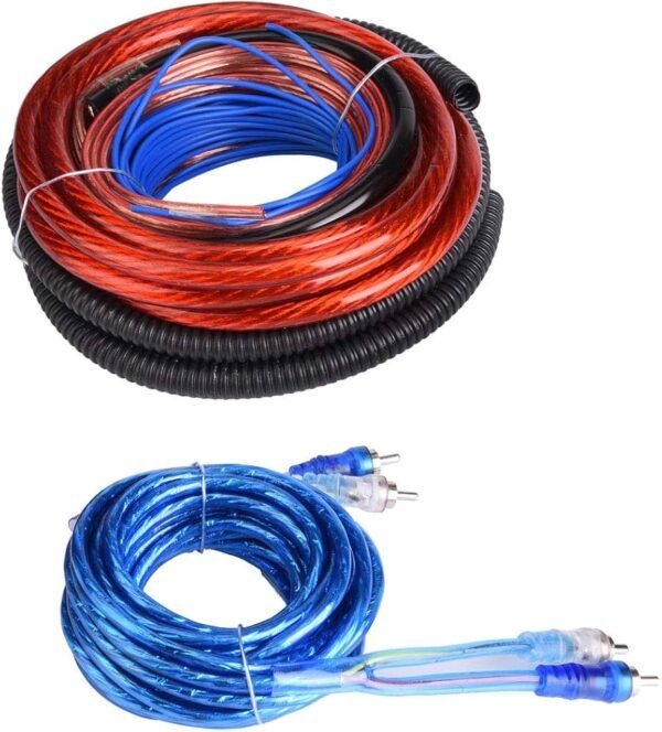 71b4kqtmMmL._AC_UF1000,1000_QL80_ Subwoofer Amplifier Installation Cable 4 Gauge 2800W Car Audio Subwoofer Amplifier Speaker Installation Cable Kit Fuse Suit