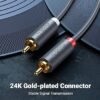 81px+V7fn6L._AC_UF350,350_QL80_ UGREEN RCA Cable 2RCA Male to 2RCA Male Stereo Audio Cable Gold Plated Car Audio Subwoofer Adapter Dual Shielded Red and White Cord for Home Theater Amplifier Hi-Fi System Car Sound Speaker