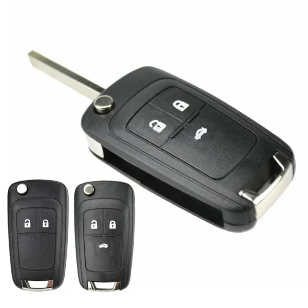 2 3 Buttons Car Key Shell Case Cover Compatible For Spark Orlando Aveo Flip Folding Key Shell Replacement Accessories