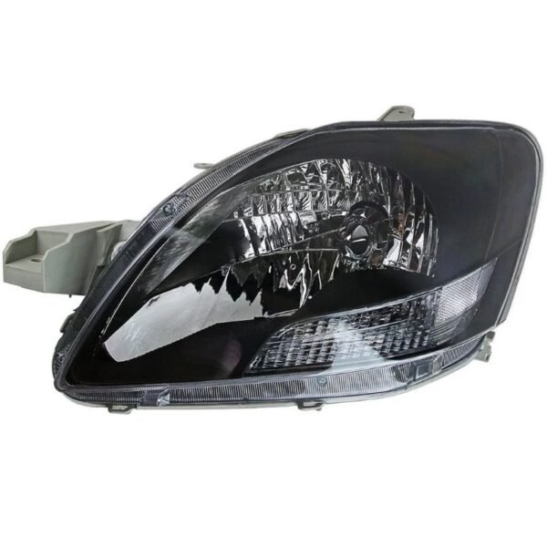 1 Set Toyota Vios 07–12 Head Lamp Crystal Black